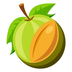 zalzalak  fruit on white background