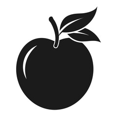 zalzalak  fruit silhouette on white background