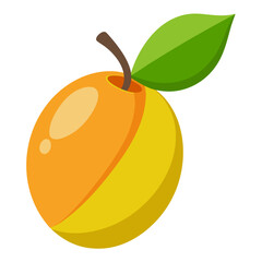 zhe fruit vector illustration on white background