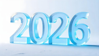2026 made of ice happy new year
