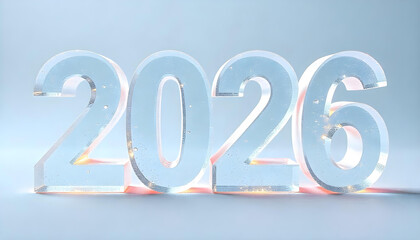 2026 made of ice happy new year