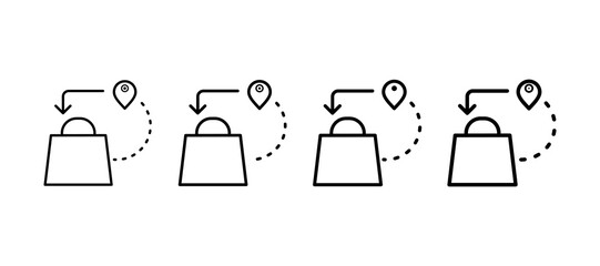 Customer Journey Multiple Line Icon Element