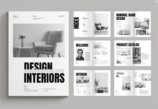 Modern Interior Catalog Design Template