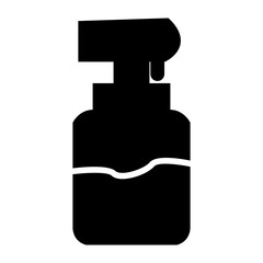 bottle of  water spray glyph icon