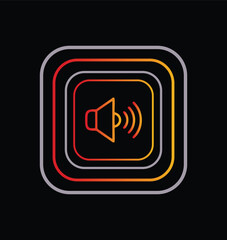 vector glossy button