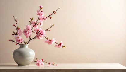 Sakura Flowers in Vase
