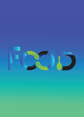 Abstract Bluer food background design