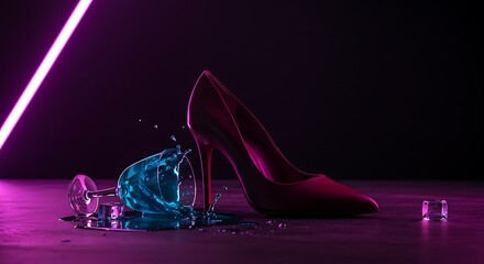 High Heels Neon Spill