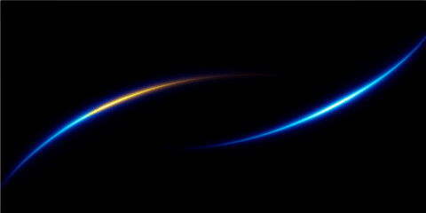 Abstract blue background with a light ray design showing energy and motion