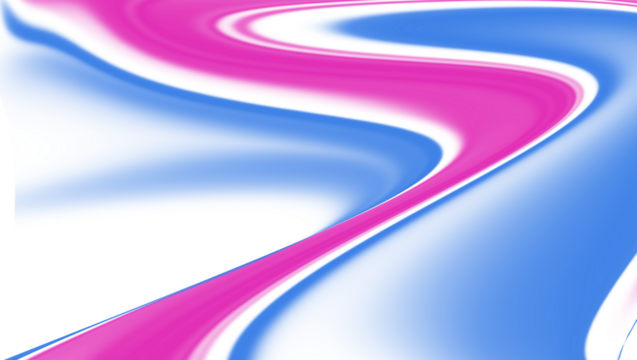 Vibrant abstract wavy swirls of pink and blue paint flowing across the canvas - Powered by Adobe