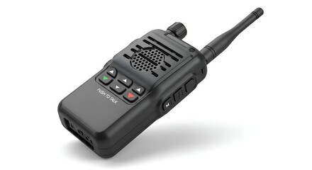 A walkie-talkie, isolated on a clean white surface