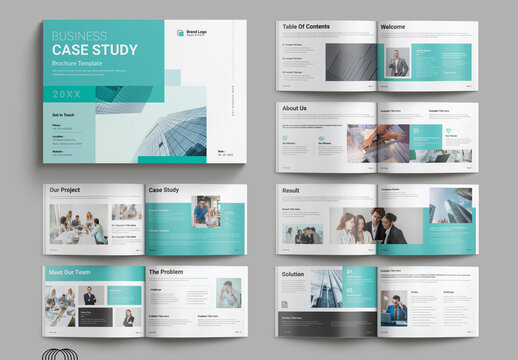 Case Study Booklet Template Landscape