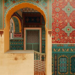 Detail of the alhambra granada spain 