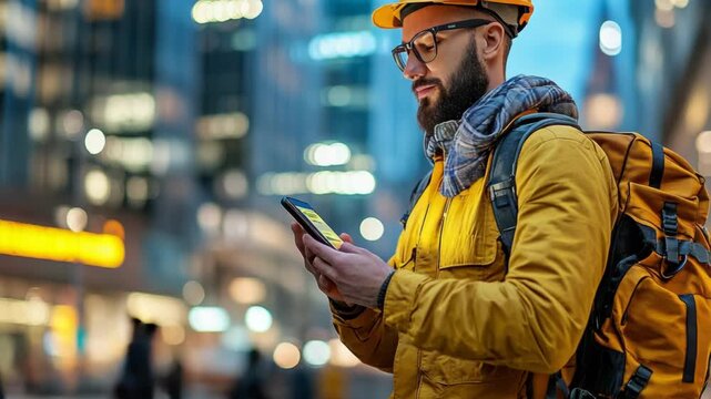 selective focus mobile app for courier service