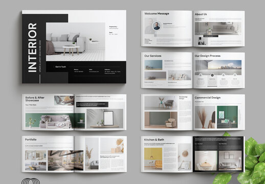 Interior Brochure Layout Landscape