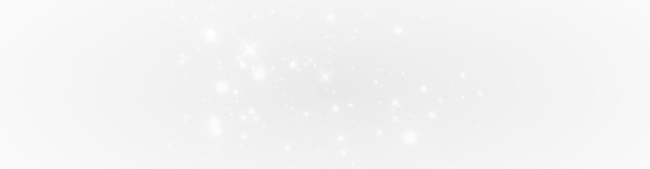 Silver shimmer PNG glowing dust particle burst with sparkling light and luminous stardust illustration.