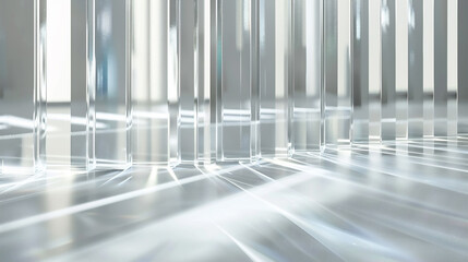 背景 壁紙 素材 抽象 クリスタル 透明 柱 光沢 白 写真 人なし