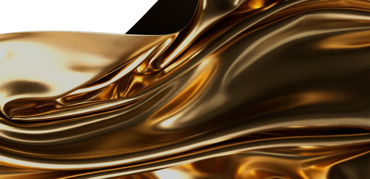 Elegant gold silk texture.  Perfect for luxury, beauty, and fashion designs. - Powered by Adobe