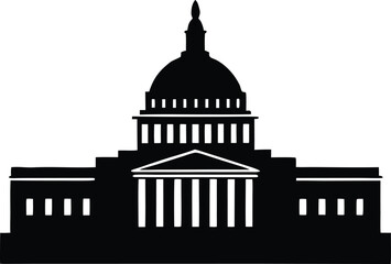 federal architecture vector, political landmark design 