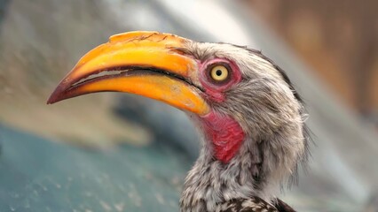 close up of a hornbill