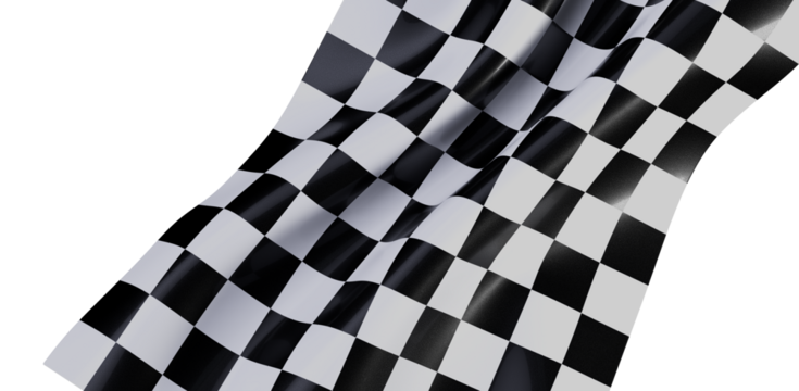 High-quality checkered flag image. Perfect for sports, racing, victory themes.