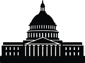 us capitol illustration, washington monument icon