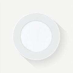 illustration of empty white plate