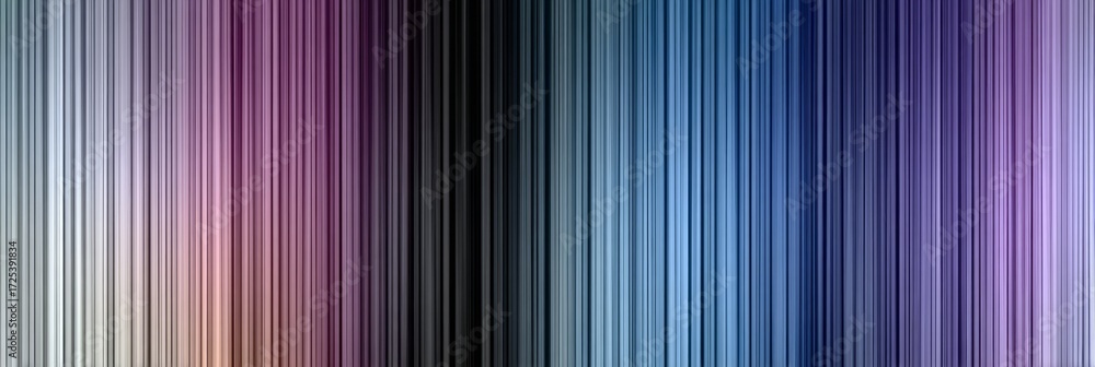 Poster a serene abstract of blues and purples with elegant vertical stripes and soft gradient effects