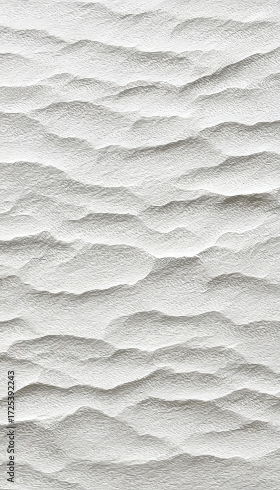 Poster elegant textured white background with subtle waves, ideal for soft and minimalist design projects