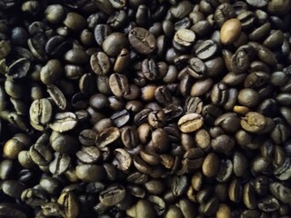 Roasted Coffee Beans Close-Up