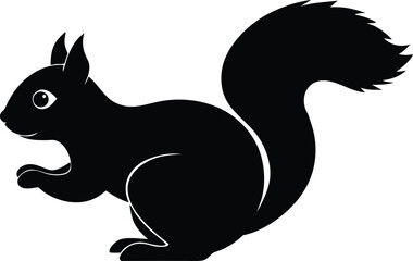 climbing squirrel vector, nature illustration art 