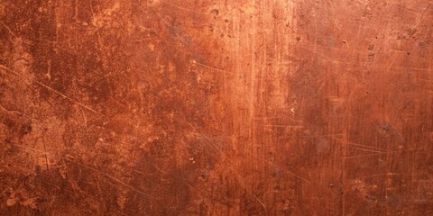 Fototapeta premium Aged copper texture background with scratches and imperfections, creating a rustic and vintage feel, perfect for adding warmth and character to designs