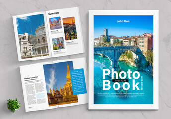 Clean Photo Book Template Layout