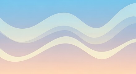 Abstract wavy background with pastel colors and soft gradients.