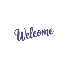 Elegant handwritten typography design with the word "Welcome," ideal for invitations, greeting cards, shop signs, banners, websites, and digital graphics for businesses and events.