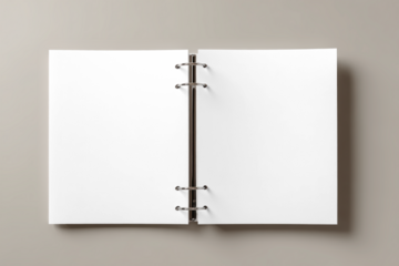 Realistic binder mockup png, transparent design