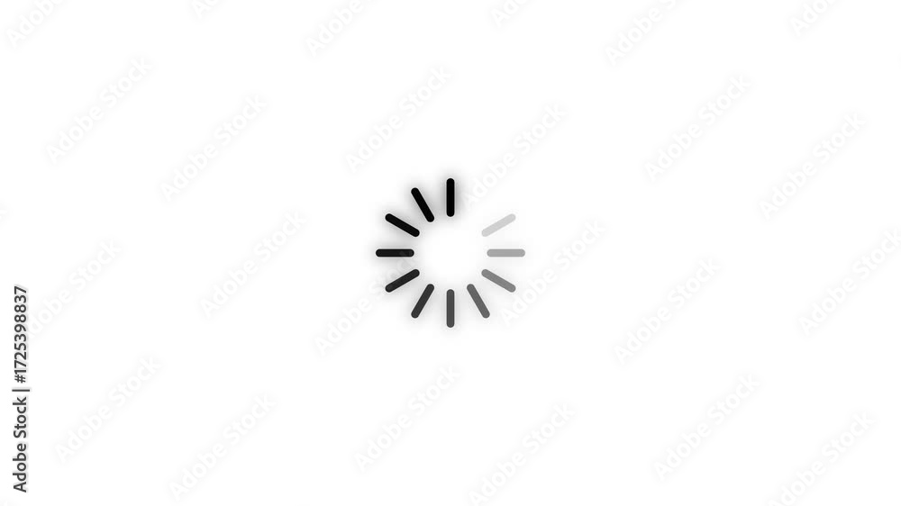 Poster animated of circle loading icon .. process, upload, dot, shape, circular animation on black backgrou