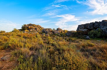 Views of the Biedouw valley hiking trail in Western Cape, South Africa.