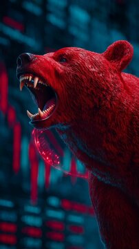 El Rugido del Mercado Bajista: Oso Rojo en D&iacute;a de Ca&iacute;das