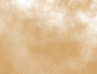 Warm brown dusty smoke fog mist powder cloud textured overlay abstract brush effect isolated PNG on transparent background