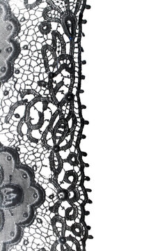 Transparent overlay background of a lace lacy fabric weaved texture