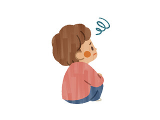 困っている子ども-ガッシュ