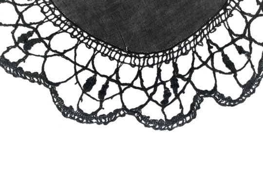 Transparent overlay background of a lace lacy fabric weaved texture