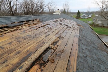 Storm Damage on Residential Roof