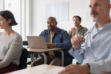 Portrait of Lifelong Learner in a classroom