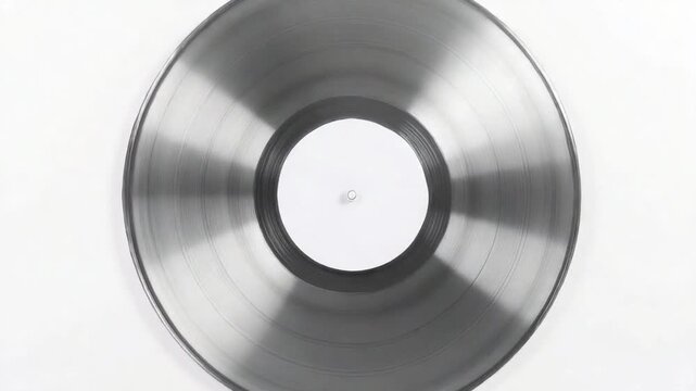 Close Up of a Metal Disc.