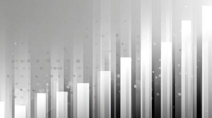 Fototapeta premium Stylized Grayscale Background Featuring Upward Bars With Soft Gradients and Abstract Light Effects in a Modern Design
