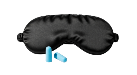 Sleeping mask and earplugs set for restful nights and peaceful travel experiences