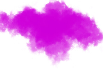 Obraz premium Abstract magenta cloud creates a striking visual effect for modern designs and artistic presentations on transparent background