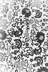 Transparent overlay background of a lace lacy fabric weaved texture